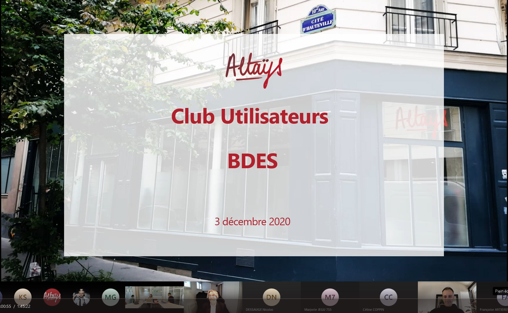 Altays Club jutilisateurs BDES